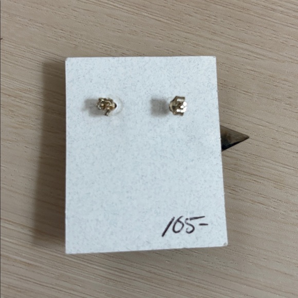 New Southwestern Turquoise Silver Inlay Post Dangle Earrings - Picture 3 of 4